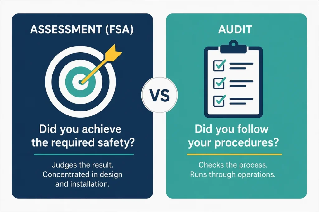 Functional Safety Assessment (FSA) vs. Audit Explained