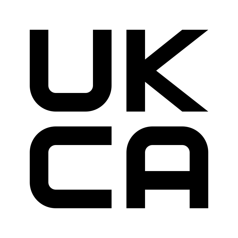 The official UKCA marking conformity symbol