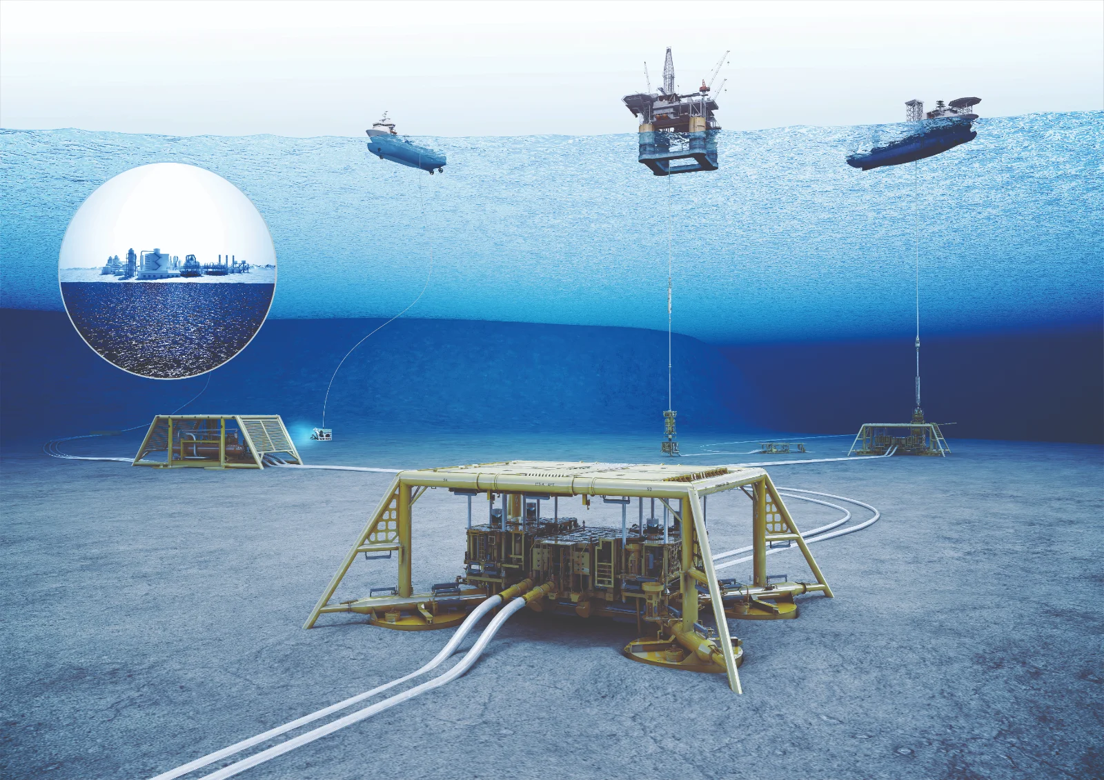 Subsea production system hardware including trees and manifold components