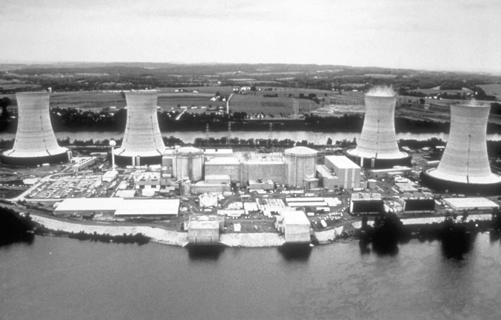 Three Mile Island nuclear generating station near Harrisburg, Pennsylvania